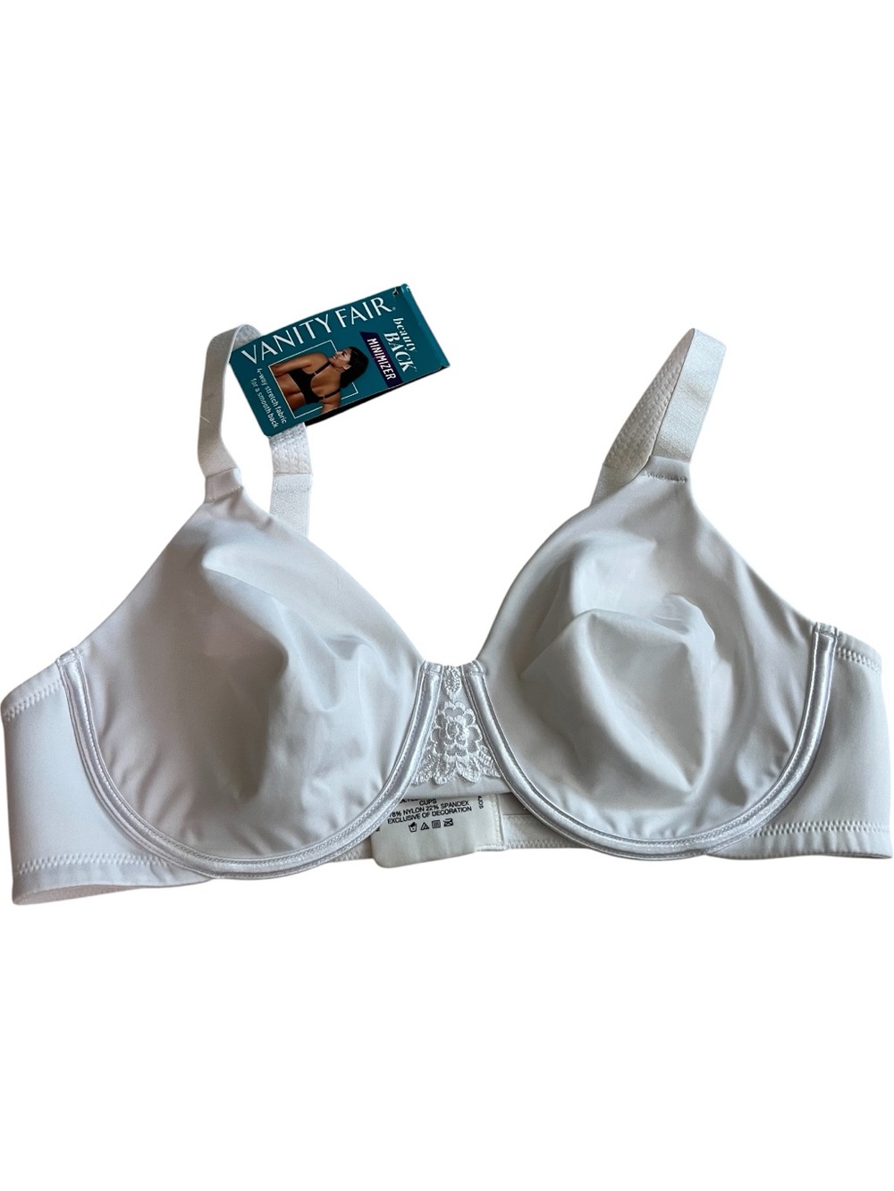 Vanity Fair White Back Minimizer Full-Coverage Underwire Bra 40C